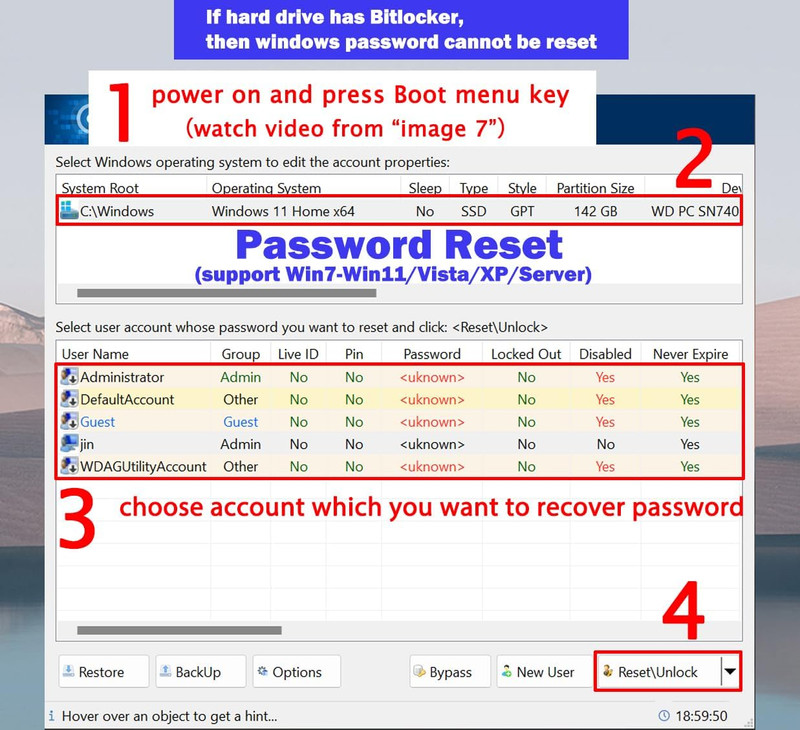 32GB - Bootable Windows 10&11, USB Driver 3.2Gen for Reinstall Windows, Reset Pa gallery