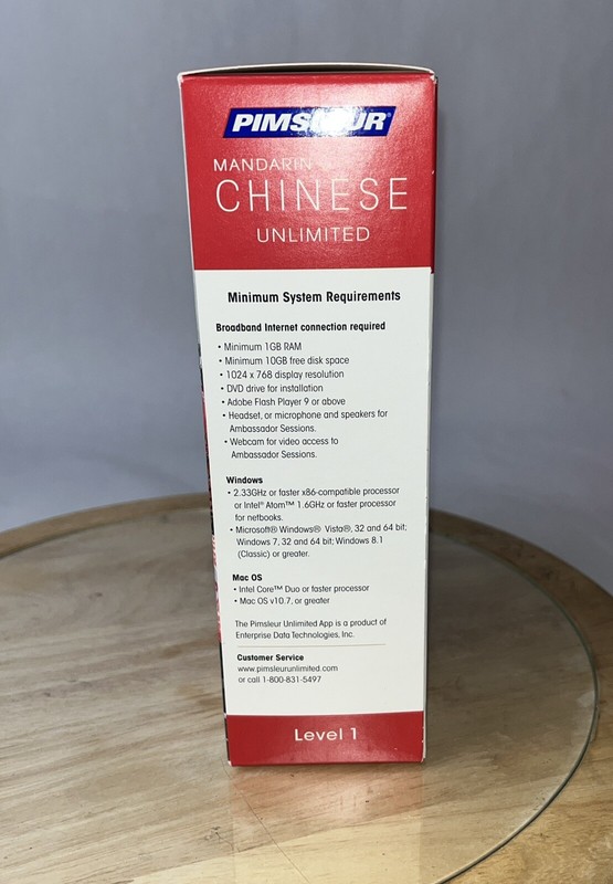 NIB Sealed Pimsleur MANDARIN Chinese Unlimited Level 1 Software + Portable DL gallery