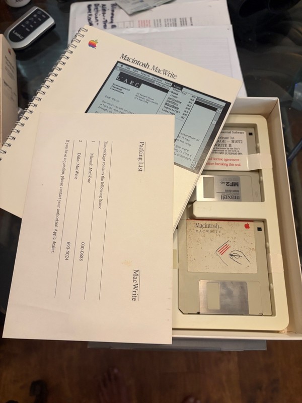 Vintage Apple Macintosh MacWrite Software Boxed Set gallery