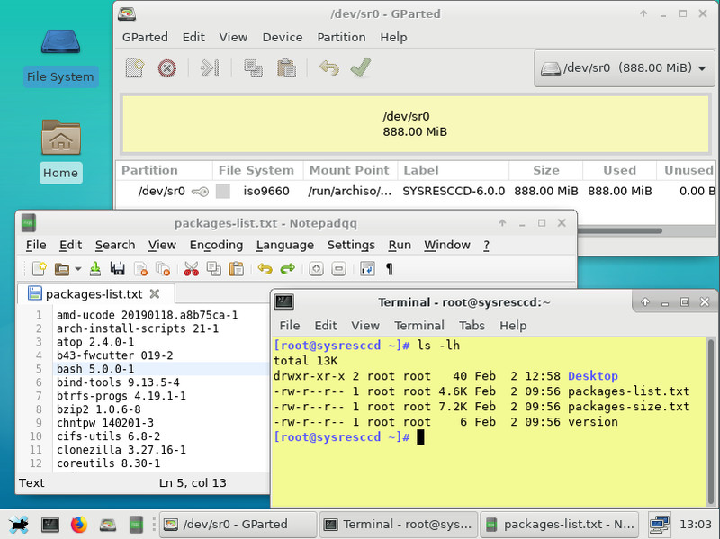 System Rescue CD PC Computer Diagnostic Maintenance Repair Data Recovery Boot CD gallery