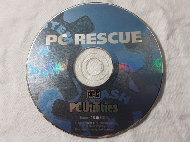 retro 2003 CD-Rom PC Utilities #48 - PC Rescue FREE SHIPPING rare vintage