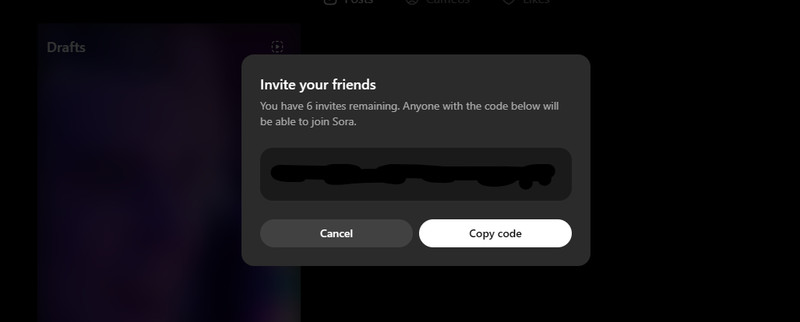 SORA 2 INVITE CODE, INSTANT DELIVERY, Only 6 codes