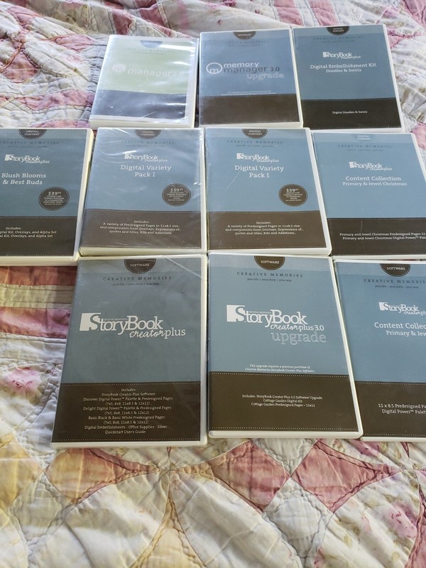 Creative Memories LOT 10 STORYBOOK CRRATOR PLUS Memory Manager, variety Software gallery
