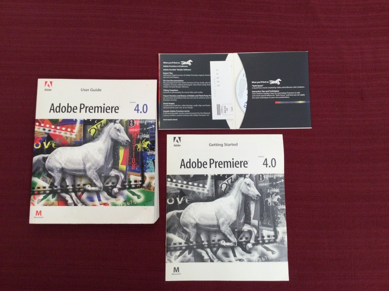VTG 1994 Adobe Premiere 4.0 for MAC • CD-ROM, User Guide, Getting Started Guide gallery