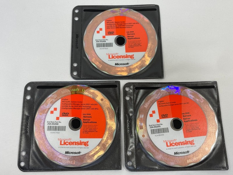 Microsoft System Center Configuration Manager 2007 with SP1 DVD Set Windows PC