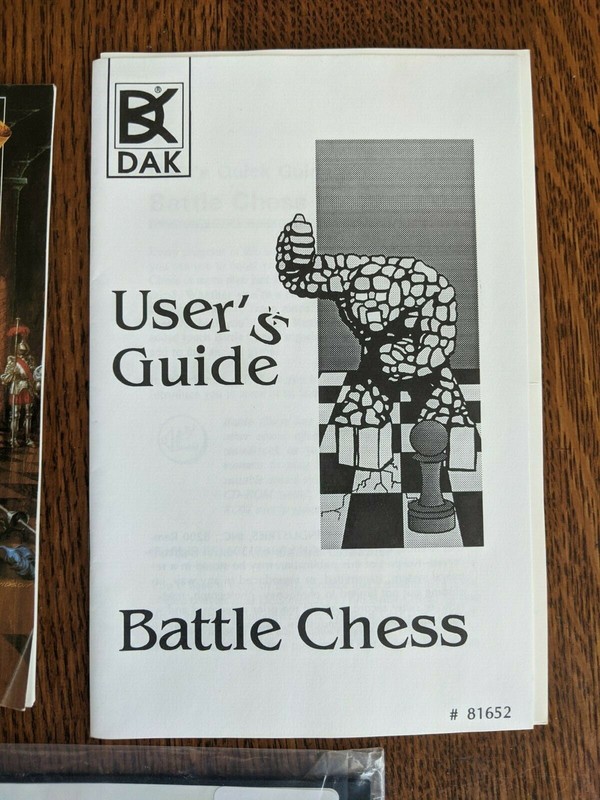 Vintage 1992 Battle Chess #81652 DAK Enterprises [NOS] Manual & Floppy Disks gallery