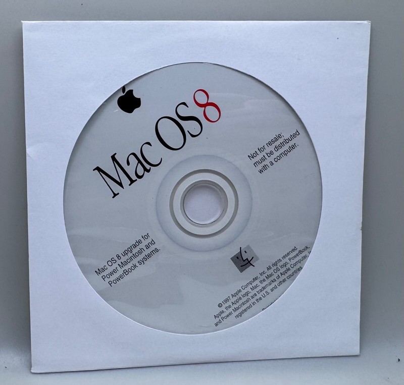 Mac OS 8 Apple Computer Operating System CD Rom Install Disc