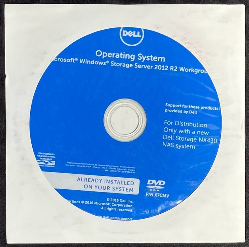 Dell / Microsoft Windows Storage Server 2012 R2 Workgroup / 7HC1H