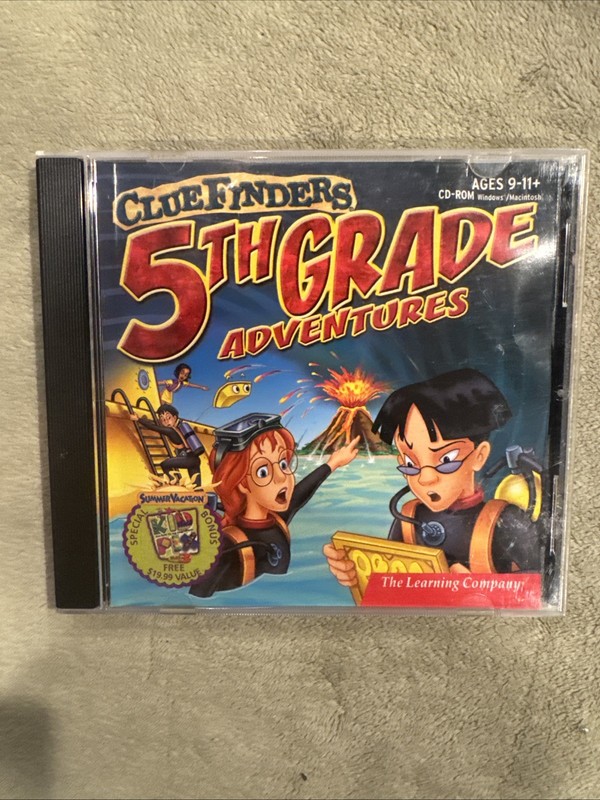The Learning Company The Clue Finders 5th Grade Adventures PC