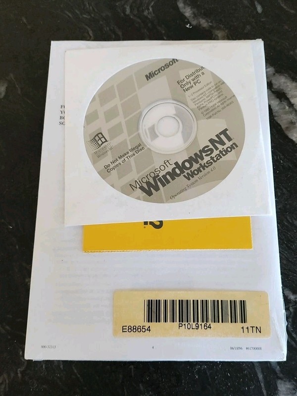 Microsoft Windows NT Workstation 4.0 1-2CPU OEM (have others)