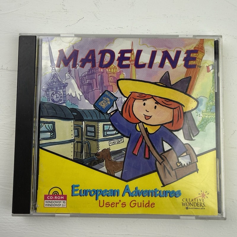 Madeline European Adventures CD-ROM Complete 1996 ABC Electronic Arts