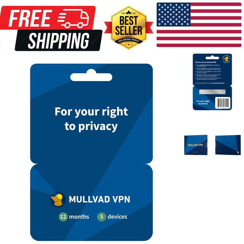 12 for 5 Devices | Protect Your Privacy with Easy-To-Use Security VPN Service