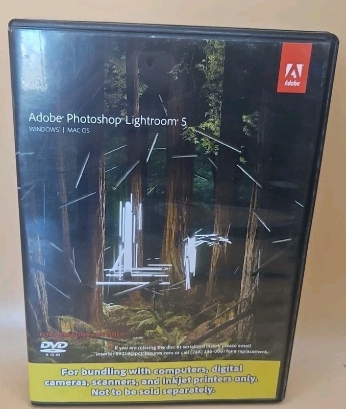 Adobe Photoshop Lightroom 5 Software DVD Serial Number used