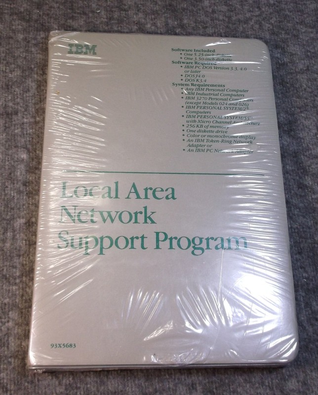 IBM LOCAL AREA NETWORK SUPPORT PROGRAM FACTORY SEALED