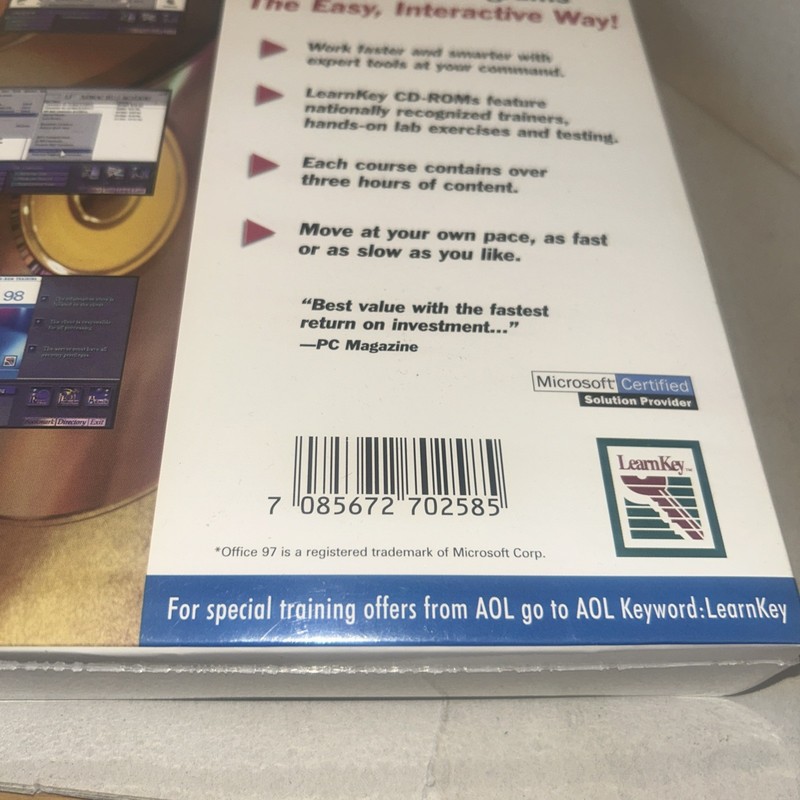 Vintage LearnKey Microsoft Office 97 Training Software 6 CD Set NEW SEALED! gallery