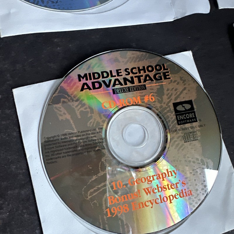 Middle School Advantage Deluxe Edition CD-ROM Lot 6 Encore Educational PC #M21 gallery