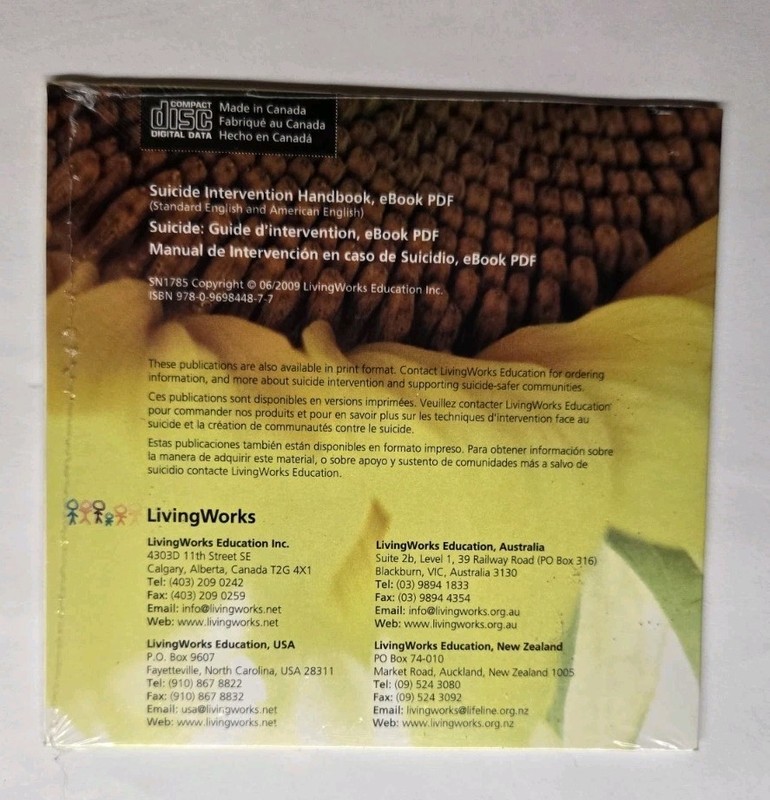 Suicide Intervention Handbook PDF ebook Ramsay Tanney Lang Kinzel LivingWorks gallery