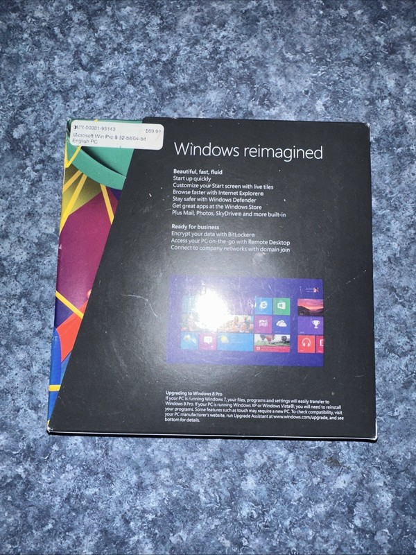 Microsoft 3UR-00001 Windows 8 Pro Upgrade for PC DVD, License only gallery