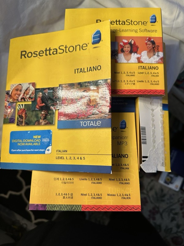 Rosetta Stone ITALIANO Level 1-5 CD edition version four inbox