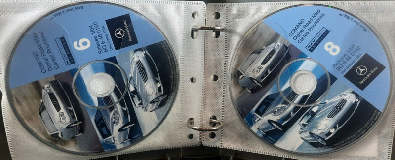 Mercedes Benz - Comand Digital Road Map - Release 1/04 / CD / Software / 10-Disc