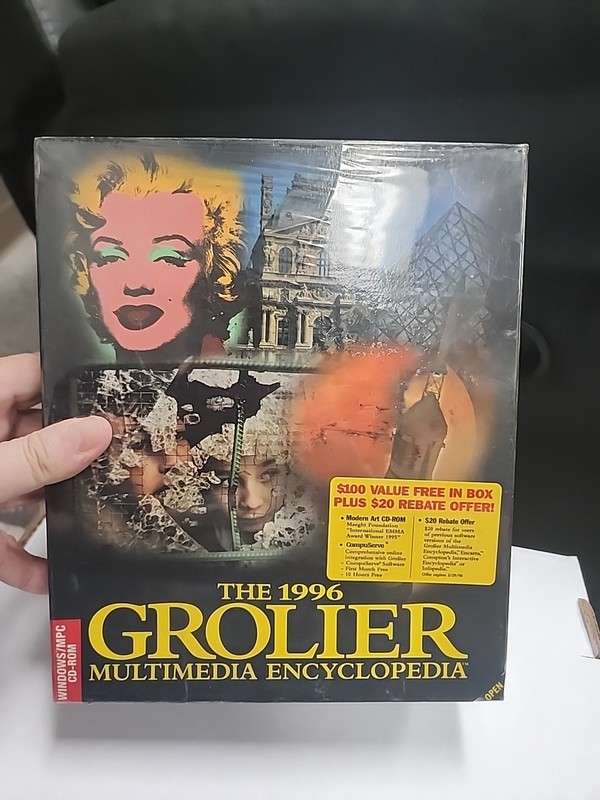 The 1996 Grolier Multimedia Encylopedia Pc Game T-35