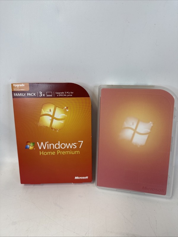 Microsoft Windows 7 Home Premium Family Pack Upgrade 32/64-Bit 3 PCs