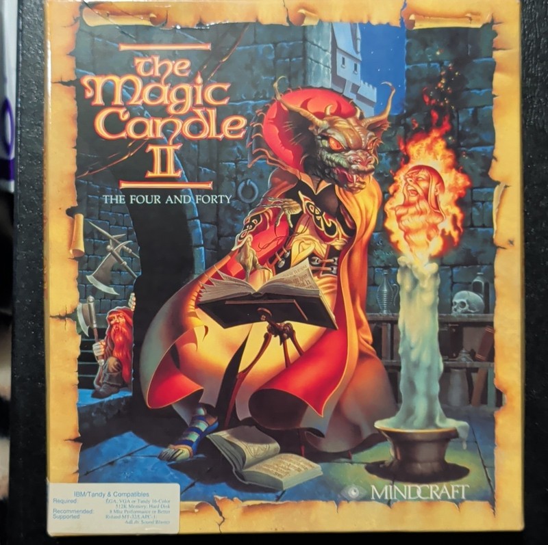 Mindcraft The Magic Candle II: The Four and Forty 5.25″ Floppy IBM/Tandy RPG