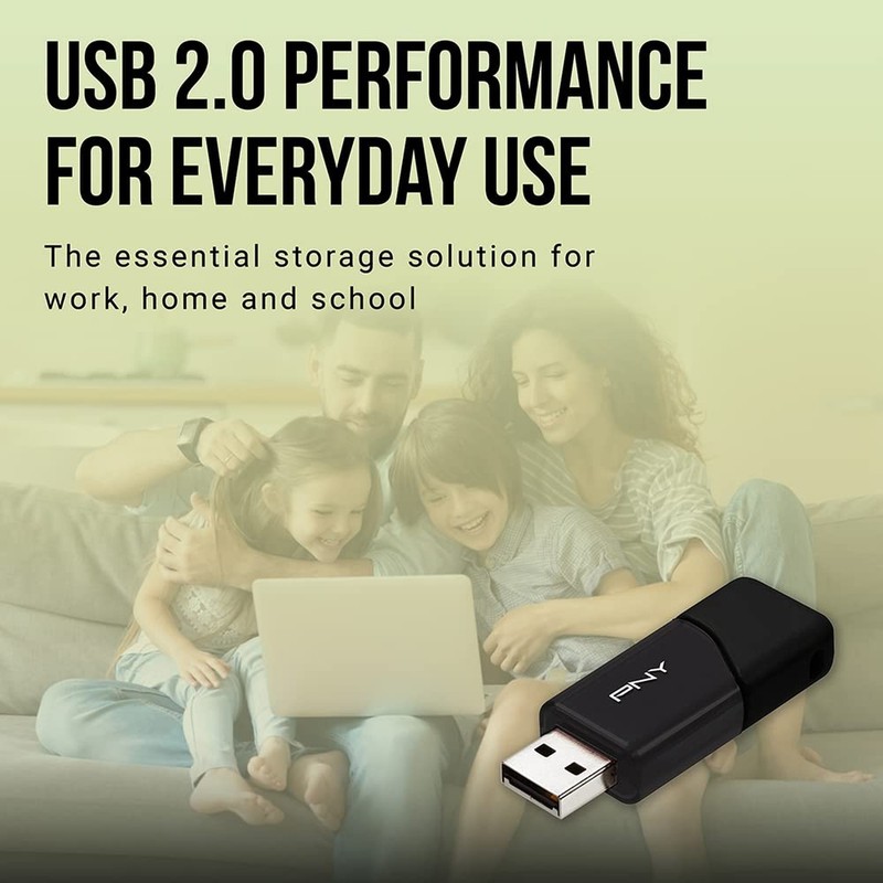 PNY P-FD64GX10ATT03-MP 64GB Attaché 3 USB 2.0 Flash Drive, Black (Pack of 1 gallery