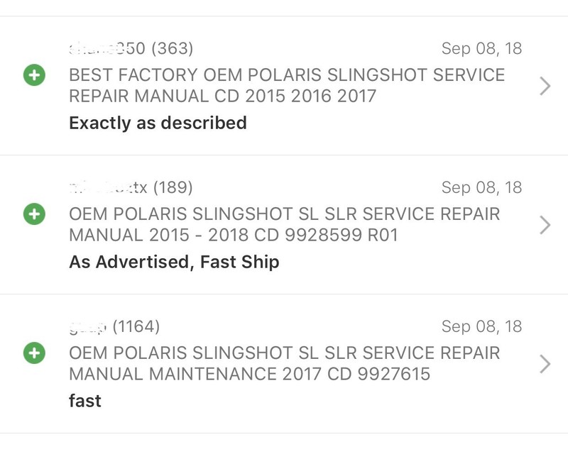 POLARIS SLINGSHOT SL SLR SERVICE REPAIR MANUAL MAINTENANCE 2015 2016 2017 CD gallery