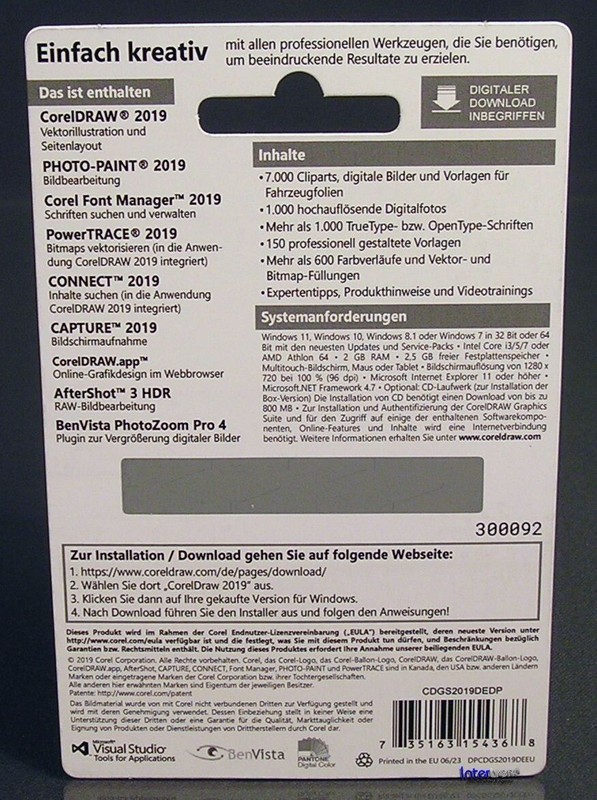 CorelDRAW Graphics Suite 2019 Full Version Windows PKC Permanent License Original Packaging NEW gallery