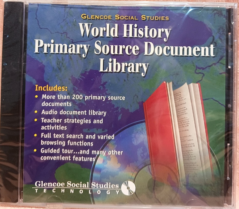 (Sealed) World History Primary Source Document Library CD-ROM Glencoe