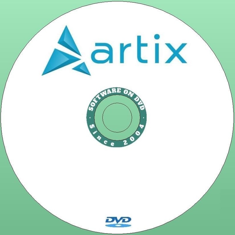 Latest New Release Artix Linux OS openRC Cinnamon Operating System on DVD