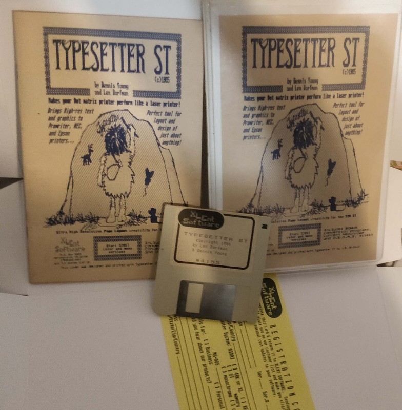 Typesetter ST for the Atari ST on 3.5″ disk