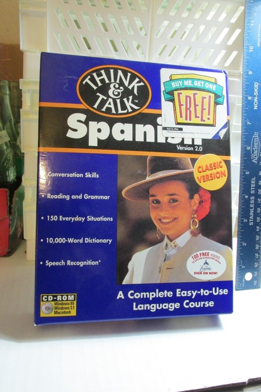 Berlitz Think and Talk Spanish Language Course CD-Rom Windows Free Shipping