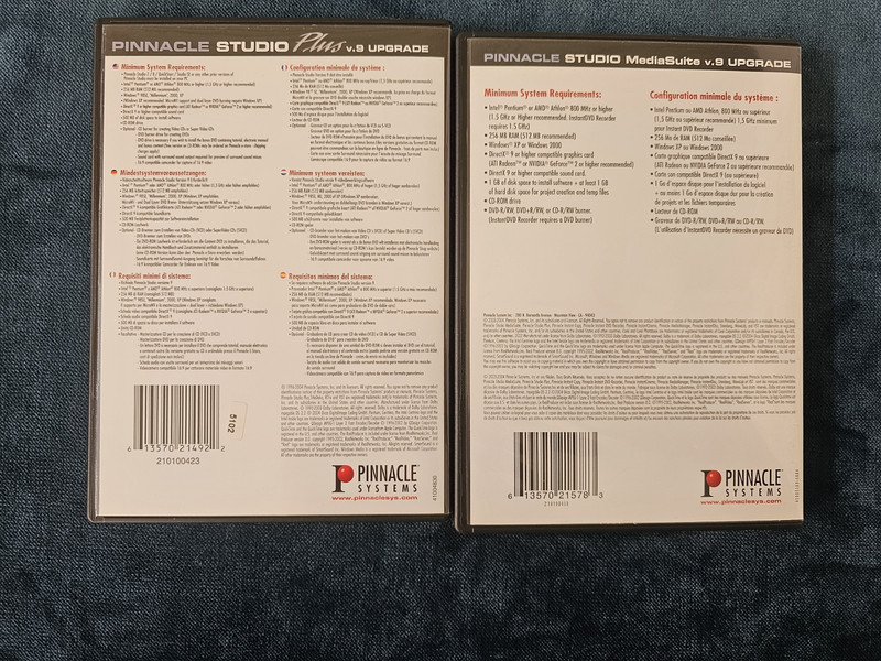 Pinnacle Studio Plus Upgrade & MediaSuite Upgrade Version 9 DVD gallery