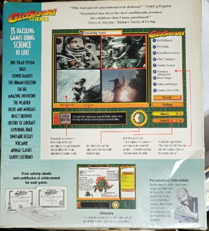 PLATINUM EDITION Educational Insights GeoSafari Science CD-ROM gallery