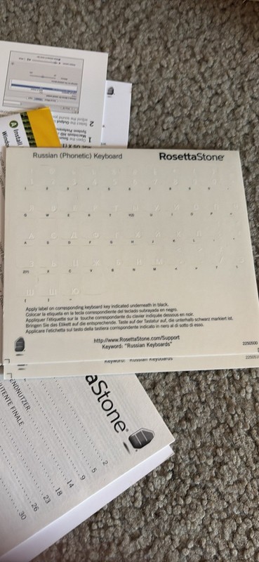 Rosetta Stone Russian Lessons Level 1, 2 & 3 for Home School CDs No Headphones gallery