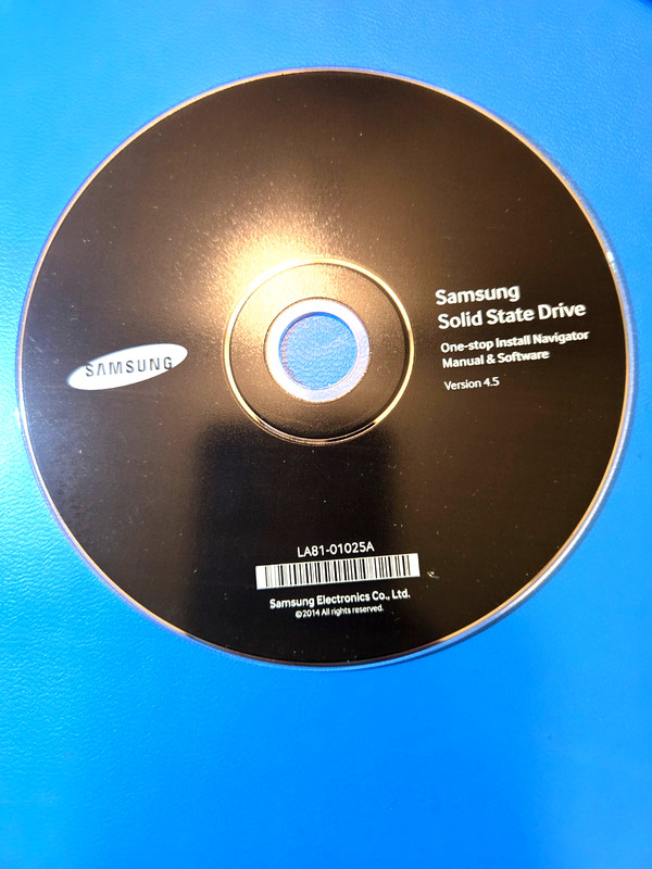Samsung SSD Install Navigator CD v4.5 – Original Software & Manual Disc – Like N