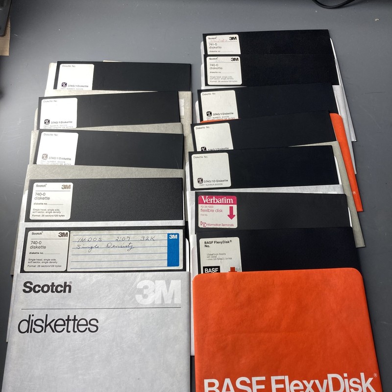 IMDOS 32K Vintage 8 Inch Floppy Diskette 70s 80s Software IMSAI Altair