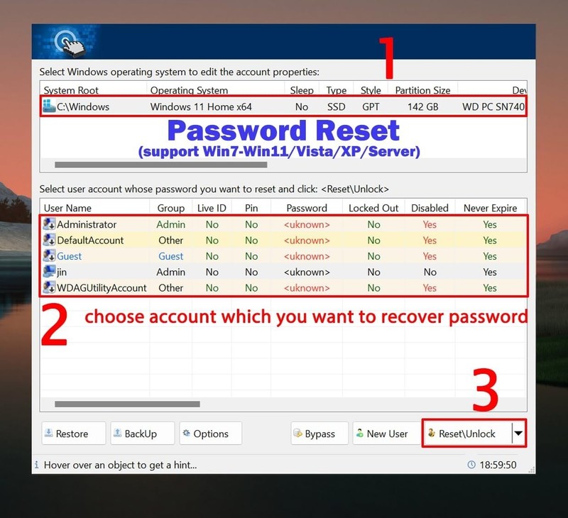 32GB Bootable USB 3.2 Drive for Windows 11/10 - Password Reset & Recovery Tools gallery