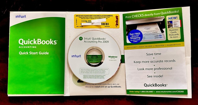 QUICKBOOKS 2009 SOFTWARE INTUIT® SMALL BUSINESS PAYROLL CHECKS with License Key! gallery