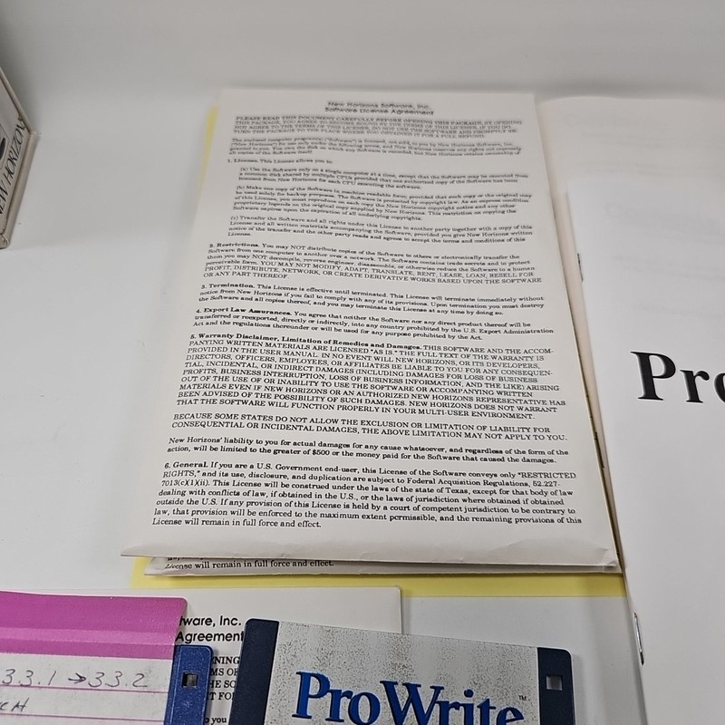Commodore Amiga Pro Write Advanced Word Processor New Horizons gallery