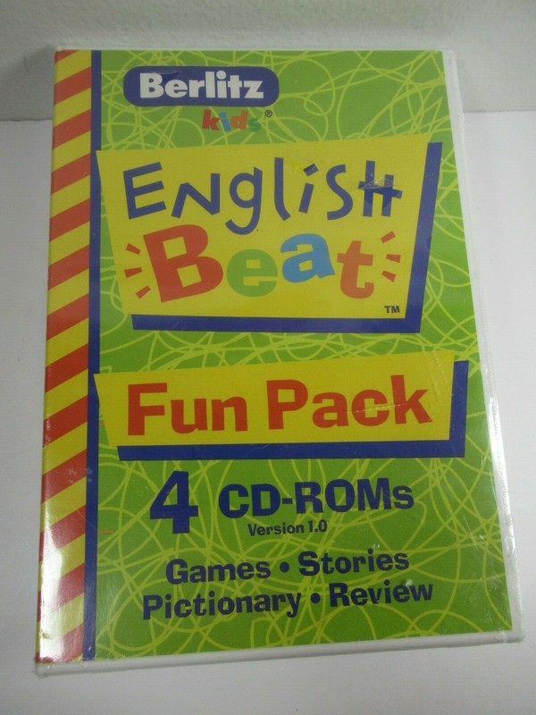 Berlitz English Beat Fun Pack 4 CD-ROMS Version 1.0 Brand New Sealed