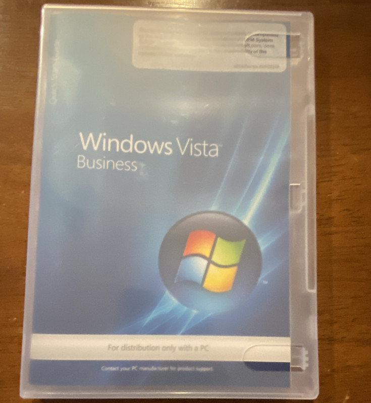 Microsoft Windows Vista Business SP1 32-Bit DVD OEM No Key
