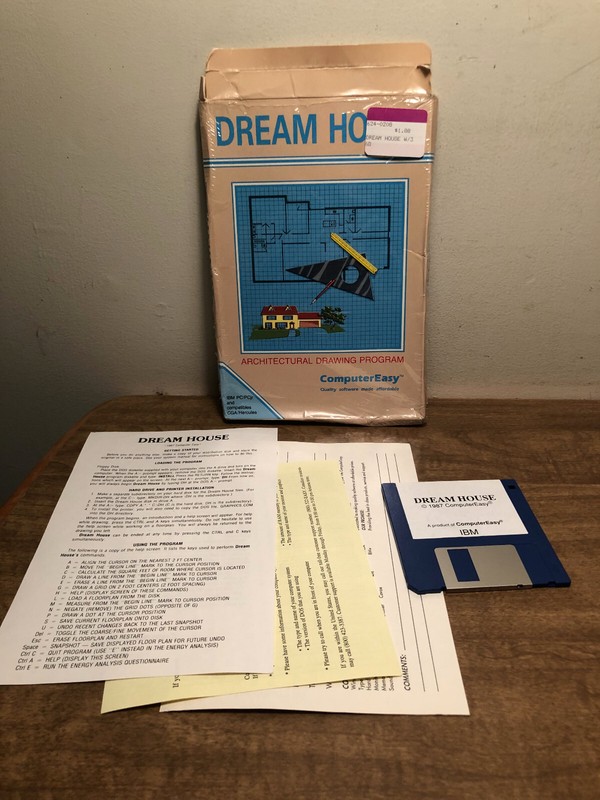 VTG Dream House Architectural Drawing Program For IBM PC 3.5″ Disk