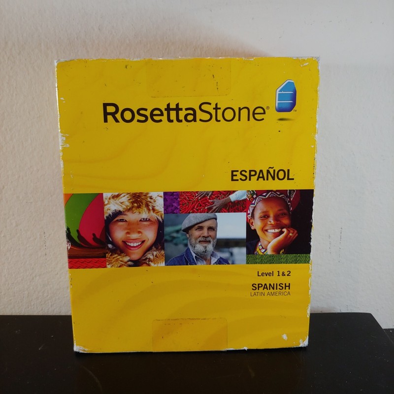 Rosetta Stone Spanish (Latin America) Level 1-2 Complete CDs No Headphones