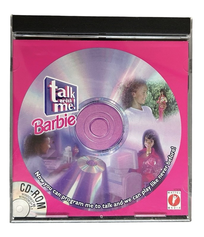 Talk With Me Barbie CD-ROM 1997 Mattel Vintage Computer SoftwareOnly Windows PC