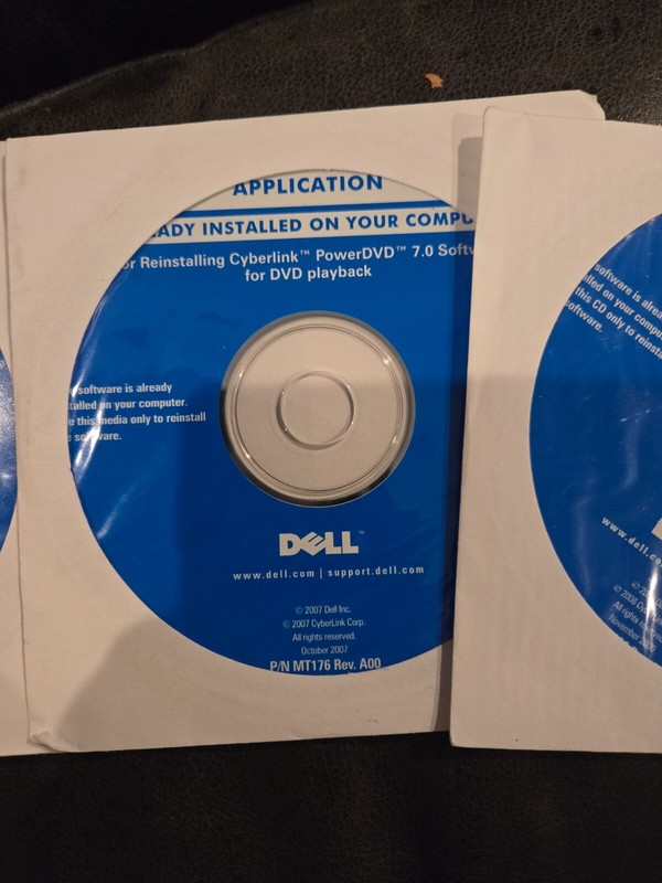 Dell CyberLink PowerDVD Software Disc For Reinstalling Brand New Factory Sealed gallery