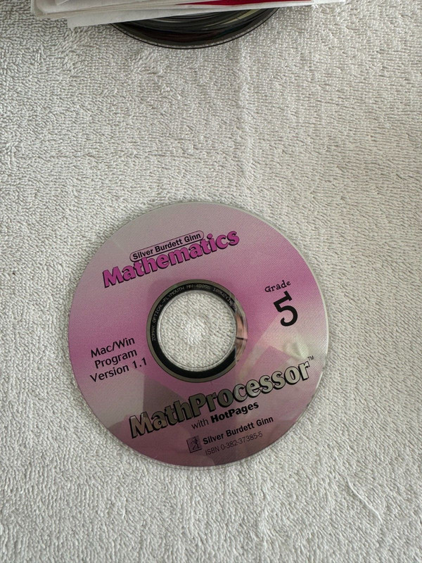 Mathematics MathProcessor Grade 5 CD-ROM – Silver Burdett Ginn