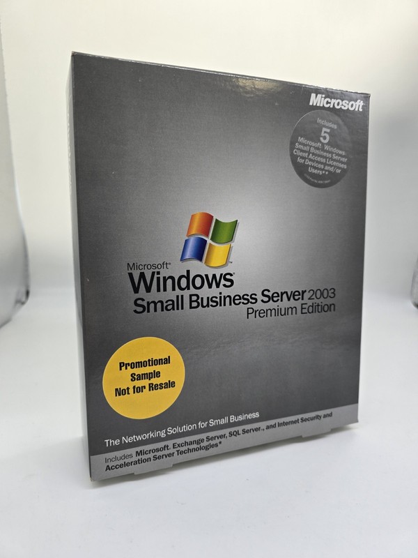 Microsoft Windows Small Business Server 2003 Premium RETAIL Sealed Box NEW